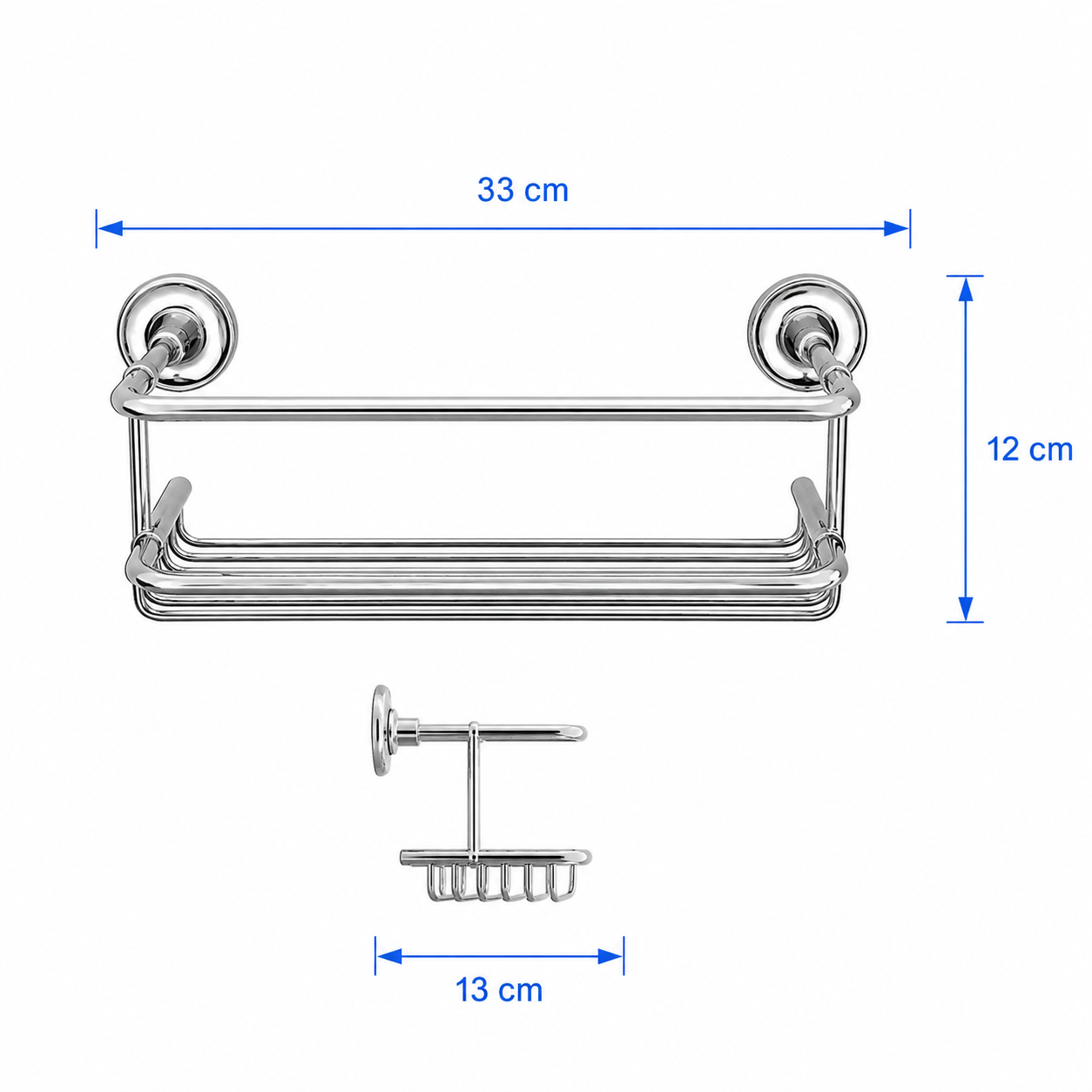 BROVIK Metal Shower Shelf - Image 3