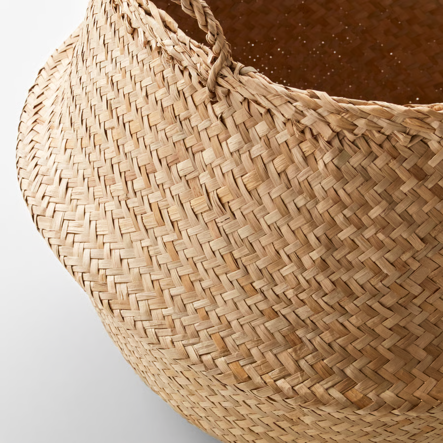 FLADVIK Foldable Seagrass Storage Basket - Image 4
