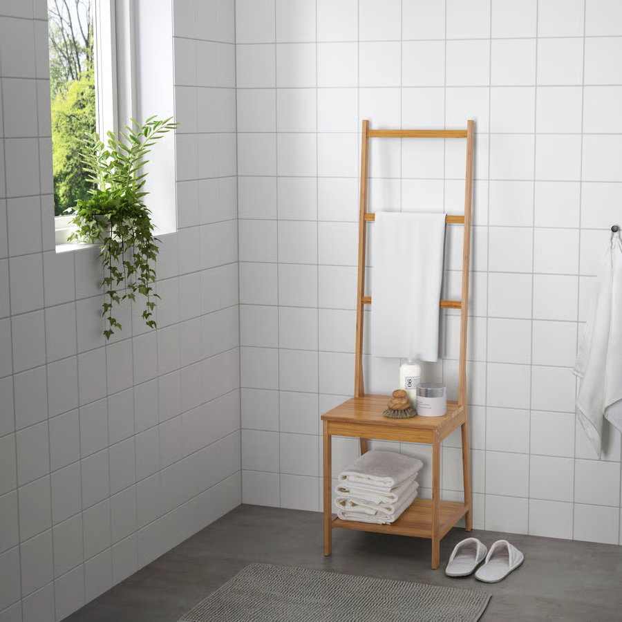 RAGVIK Bamboo Towel Rack Chair - Image 2
