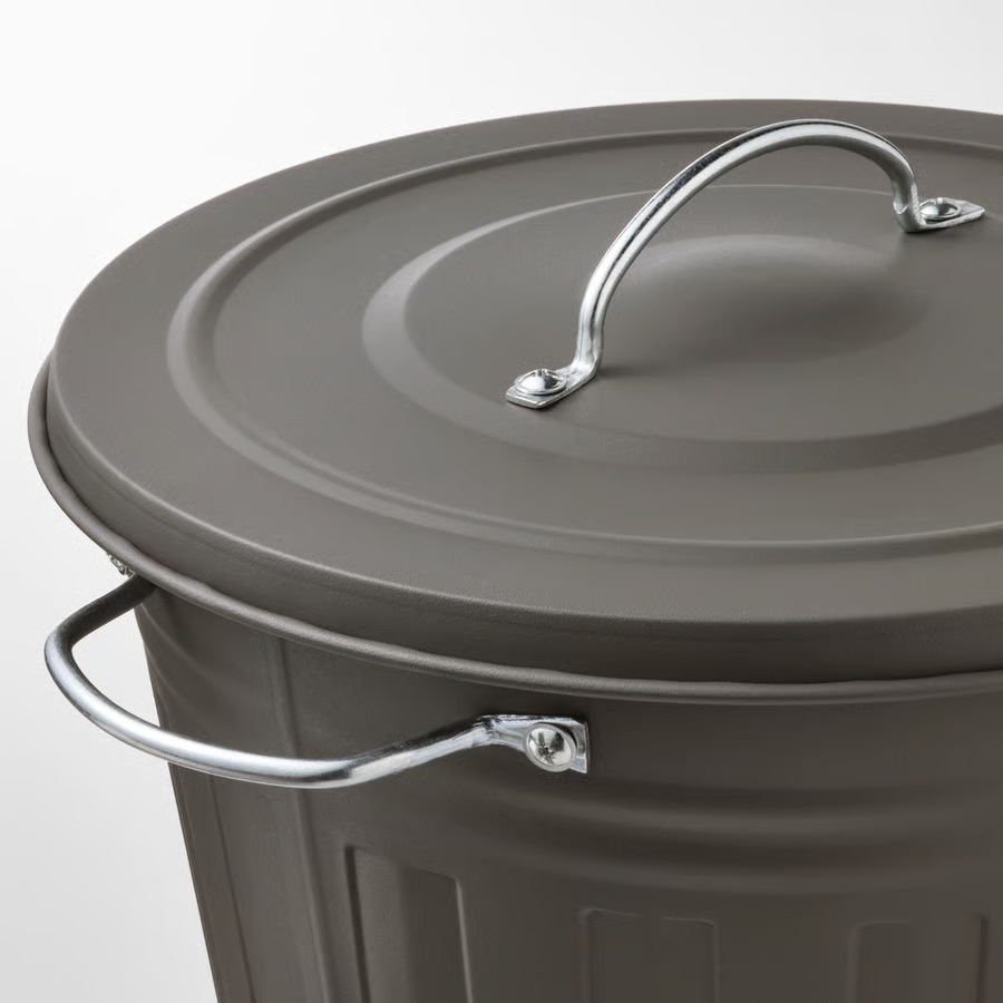 KNODVIK Lidded Metal Bin - Image 2