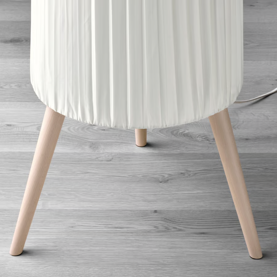 OKENSEN Tall 3-Leg Pleated Shade Floor Lamp - Image 4