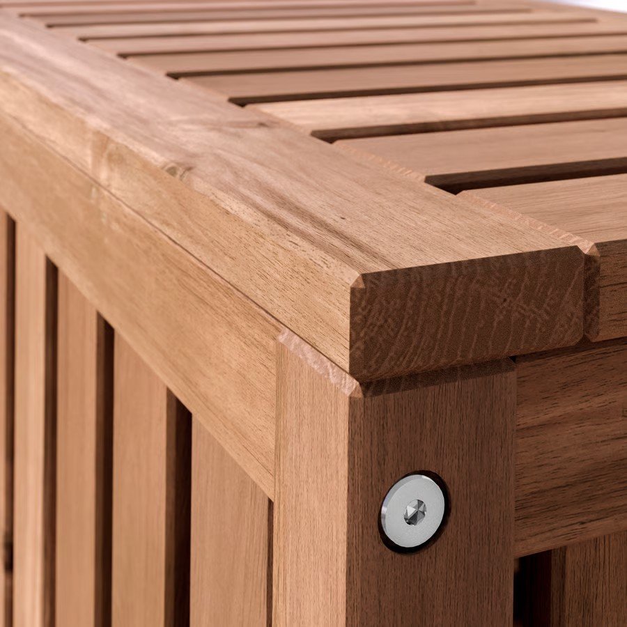 NAMMAROK Wooden Storage Bench - Image 3