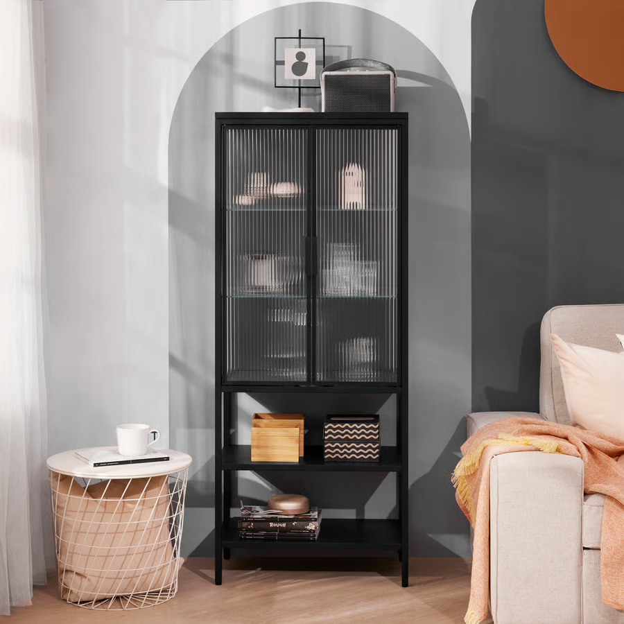 MOSSVIK 2-Door Glass Cabinet - Image 3