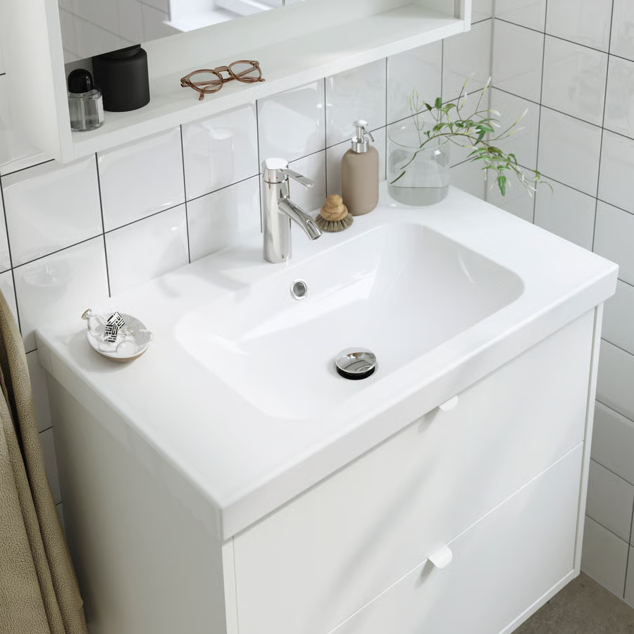TANNVIK/ORRVIK 2-Drawer Basin Vanity Unit - Image 4