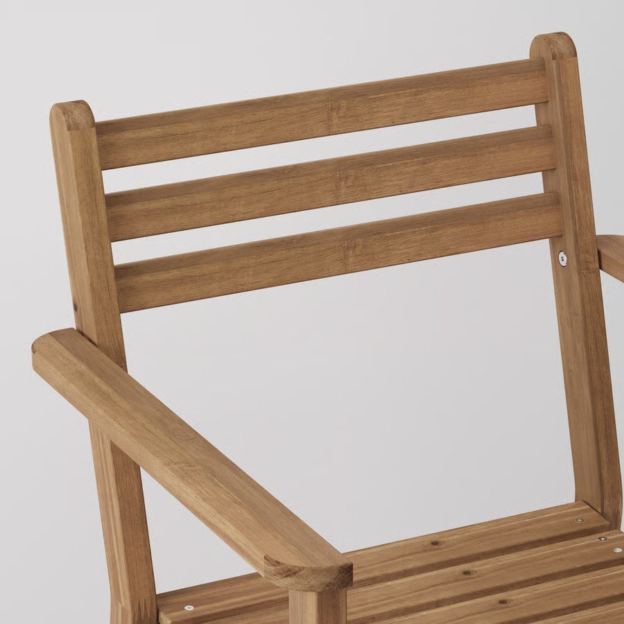 ASKHOLM Solid Acacia Armchair - Image 4