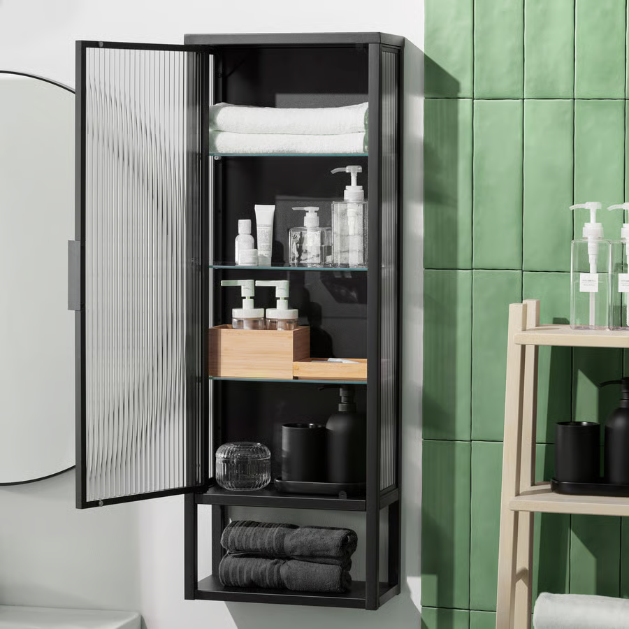 MOSSVIK Glass Door Wall Cabinet - Image 3
