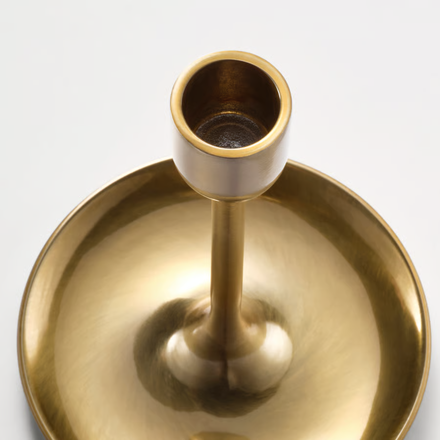 FULLVIK Brass Finish Candlestick Set - Image 3