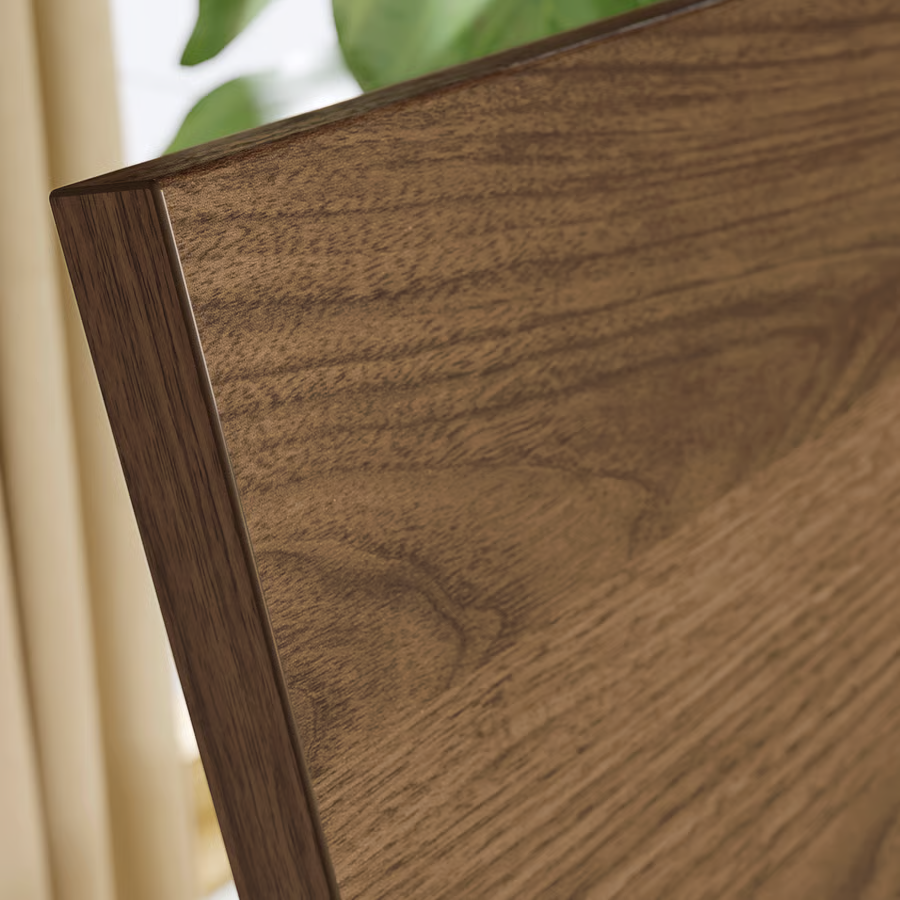 RADVIK Walnut Effect Double Bed Frame - Image 5