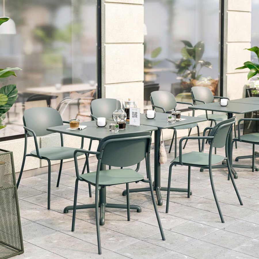 VISVIK Stackable Metal Armchair - Image 3