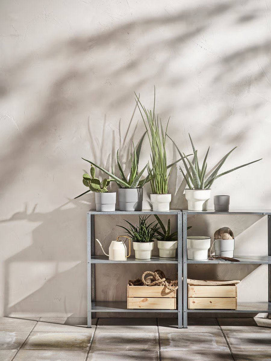 HYLLIN Galvanized Metal Shelving Unit - Image 3