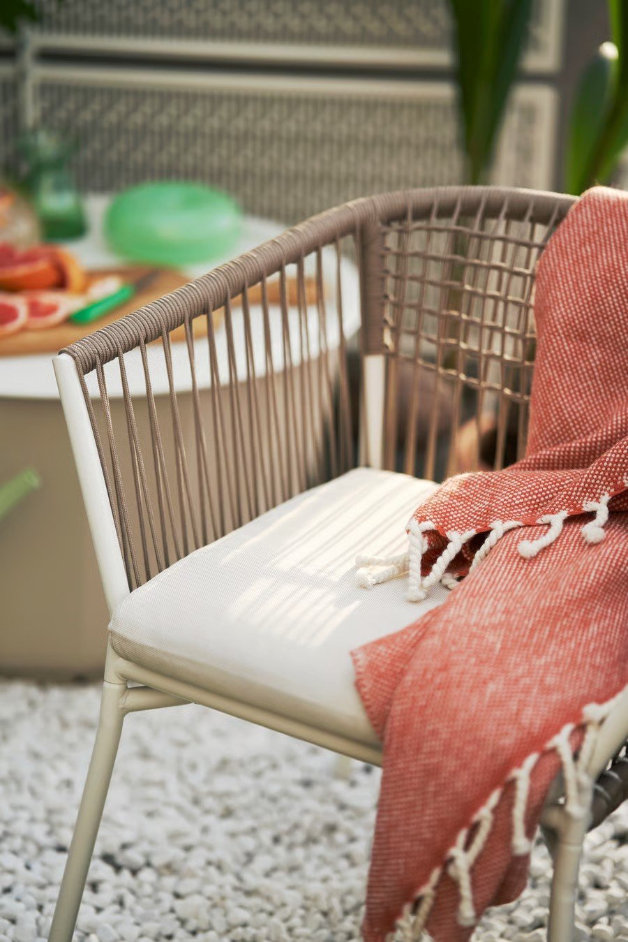 SEGERAN Woven Frame Cushioned Armchair - Image 5
