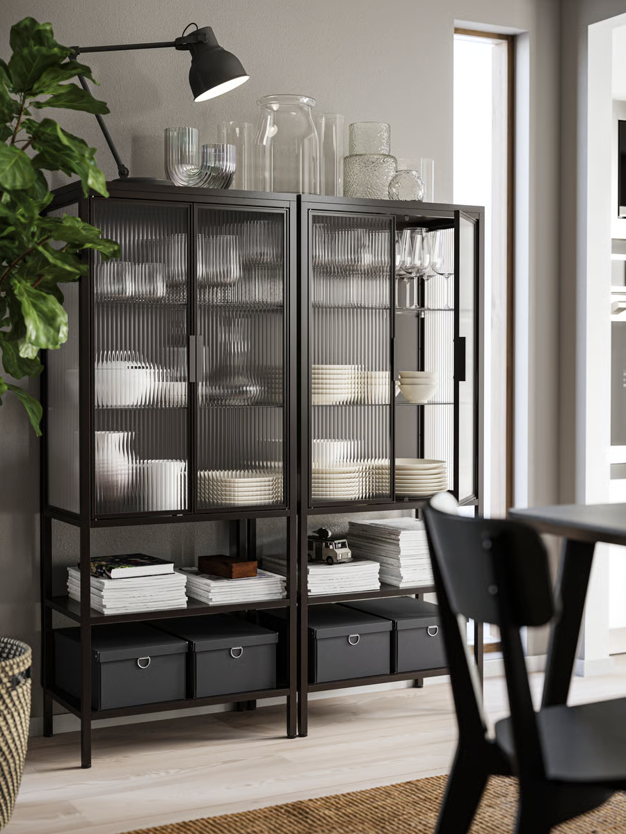 MOSSVIK 2-Door Glass Cabinet - Image 2