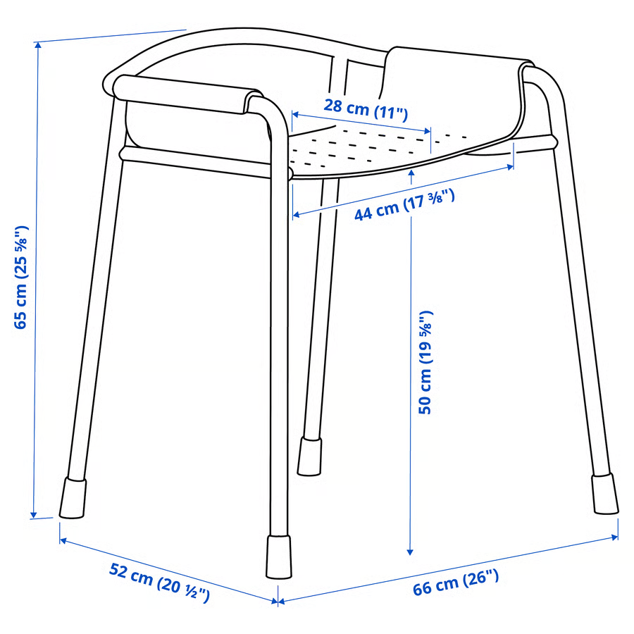 BASVIK Shower Chair - Image 4