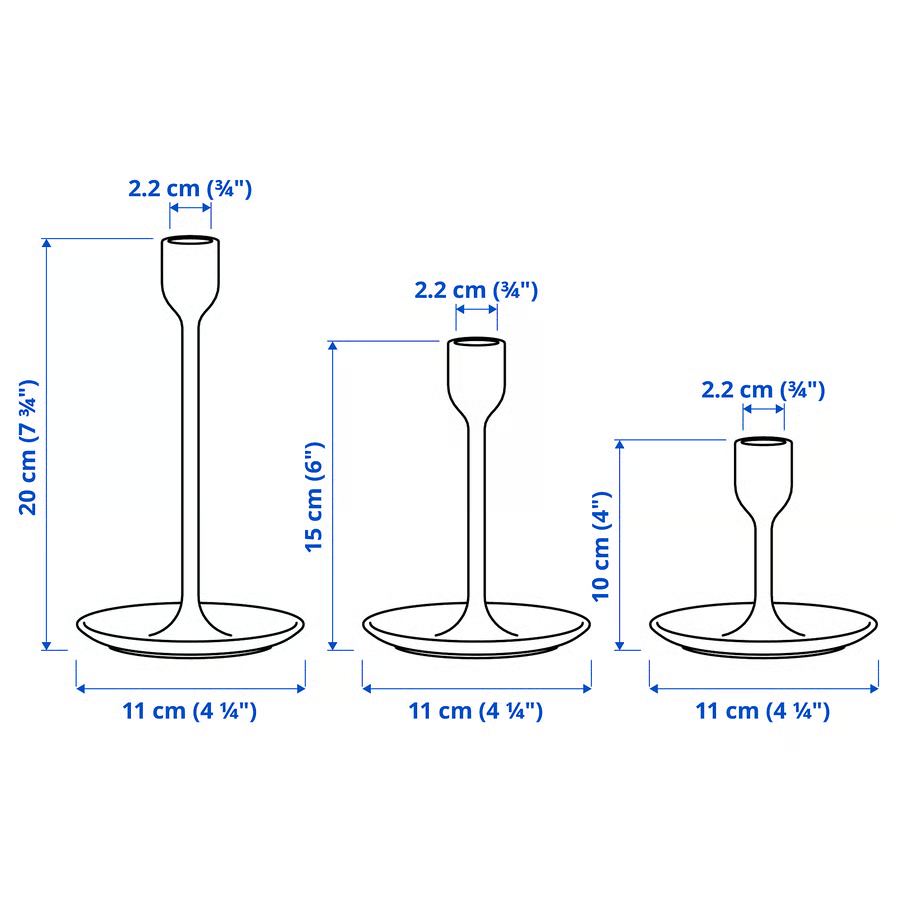 FULLVIK Brass Finish Candlestick Set - Image 4