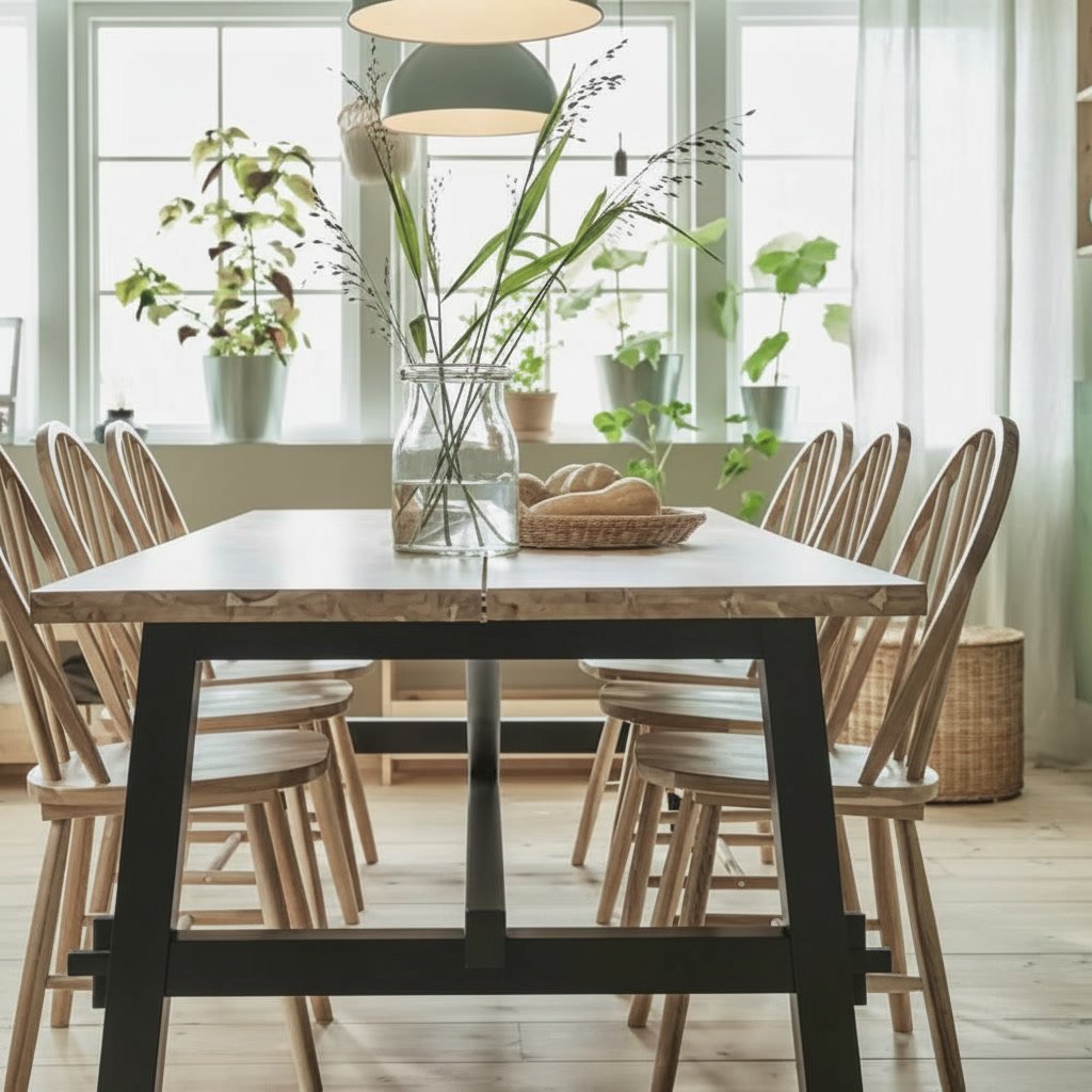 OAKVIK Solid Wood Dining Table - Image 3