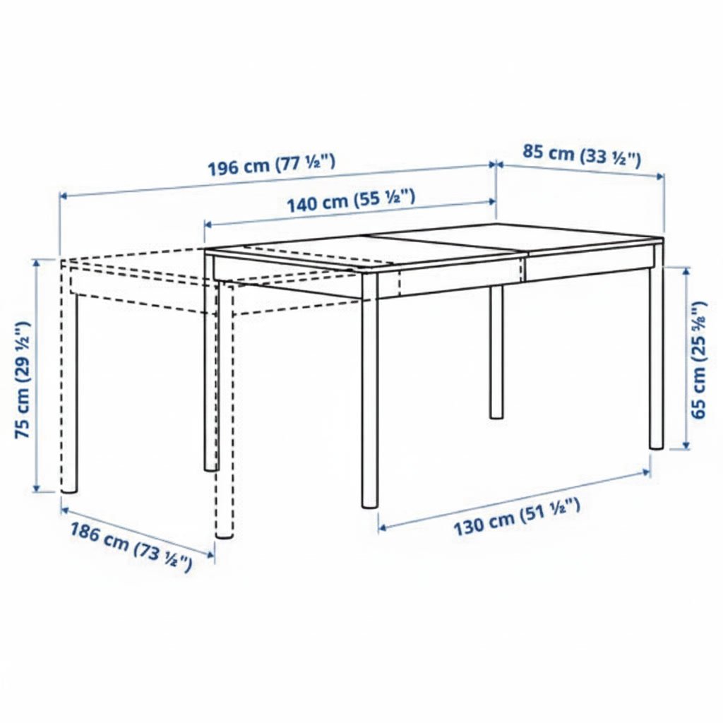 TONVIK Extendable Rectangular Table - Image 12