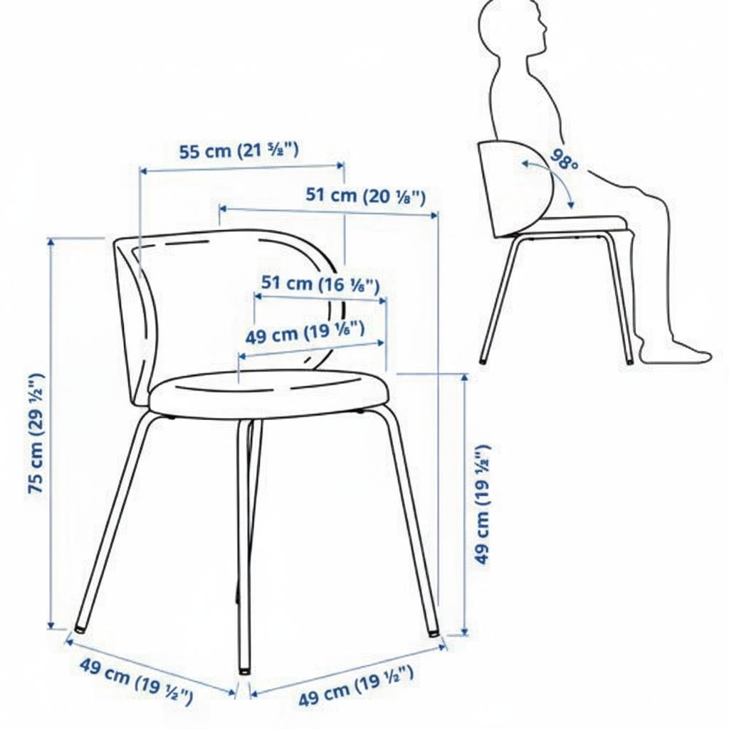 KRYLVIK Upholstered Dining Chair - Image 7