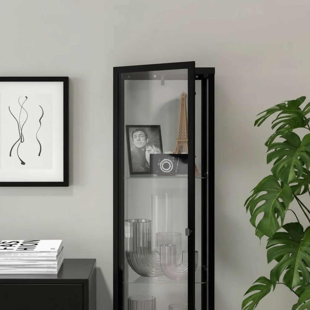 BLAVIK Tall Glass Display Cabinet - Image 6