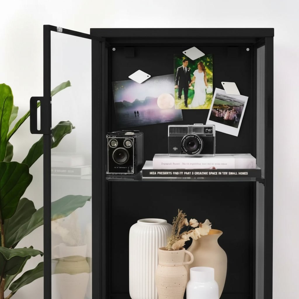RUDVIK Single Door Glass Display Cabinet - Image 7