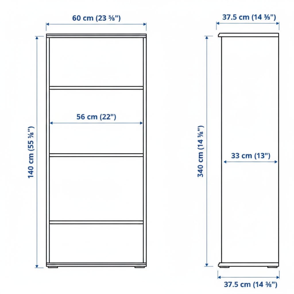 SKRUVIK Bookcase Cabinet Combination - Image 12