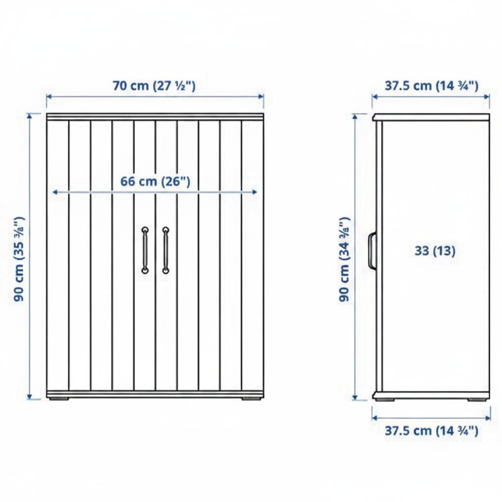 SKRUVIK Bookcase Cabinet Combination - Image 13