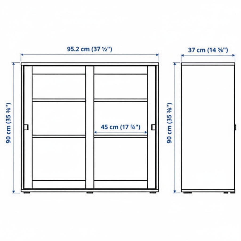 VANTARA Sliding Glass Door Cabinet - Image 4