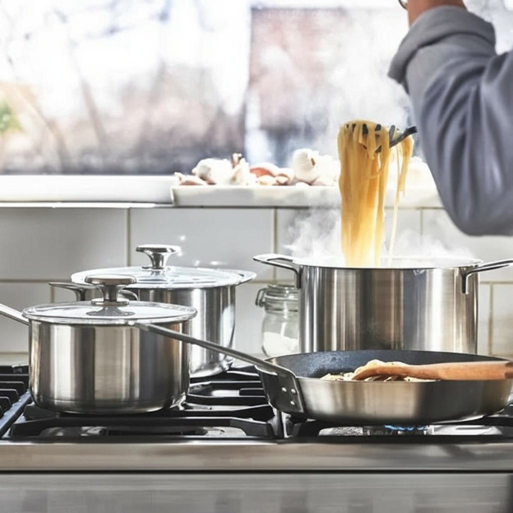 HEMVIK 7-Piece Stainless Steel Cookware Set - Image 3