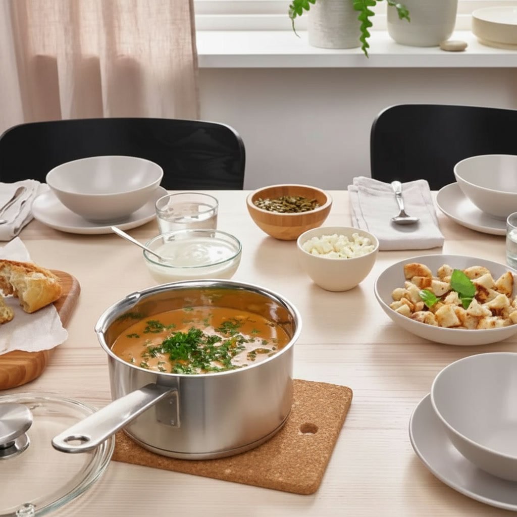 HEMVIK Stainless Steel Saucepan with Glass Lid 2L - Image 5