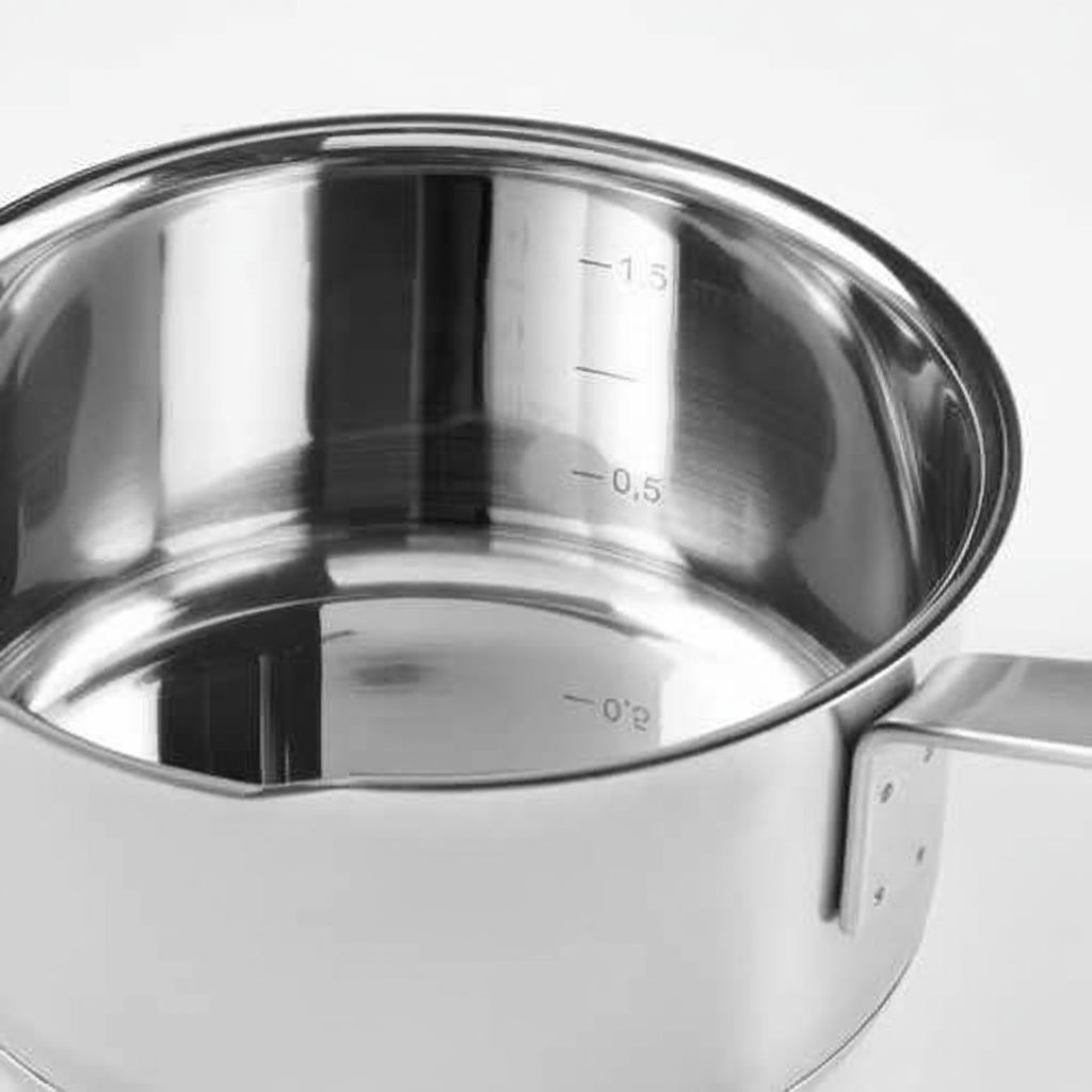 HEMVIK Stainless Steel Saucepan with Glass Lid 2L - Image 4