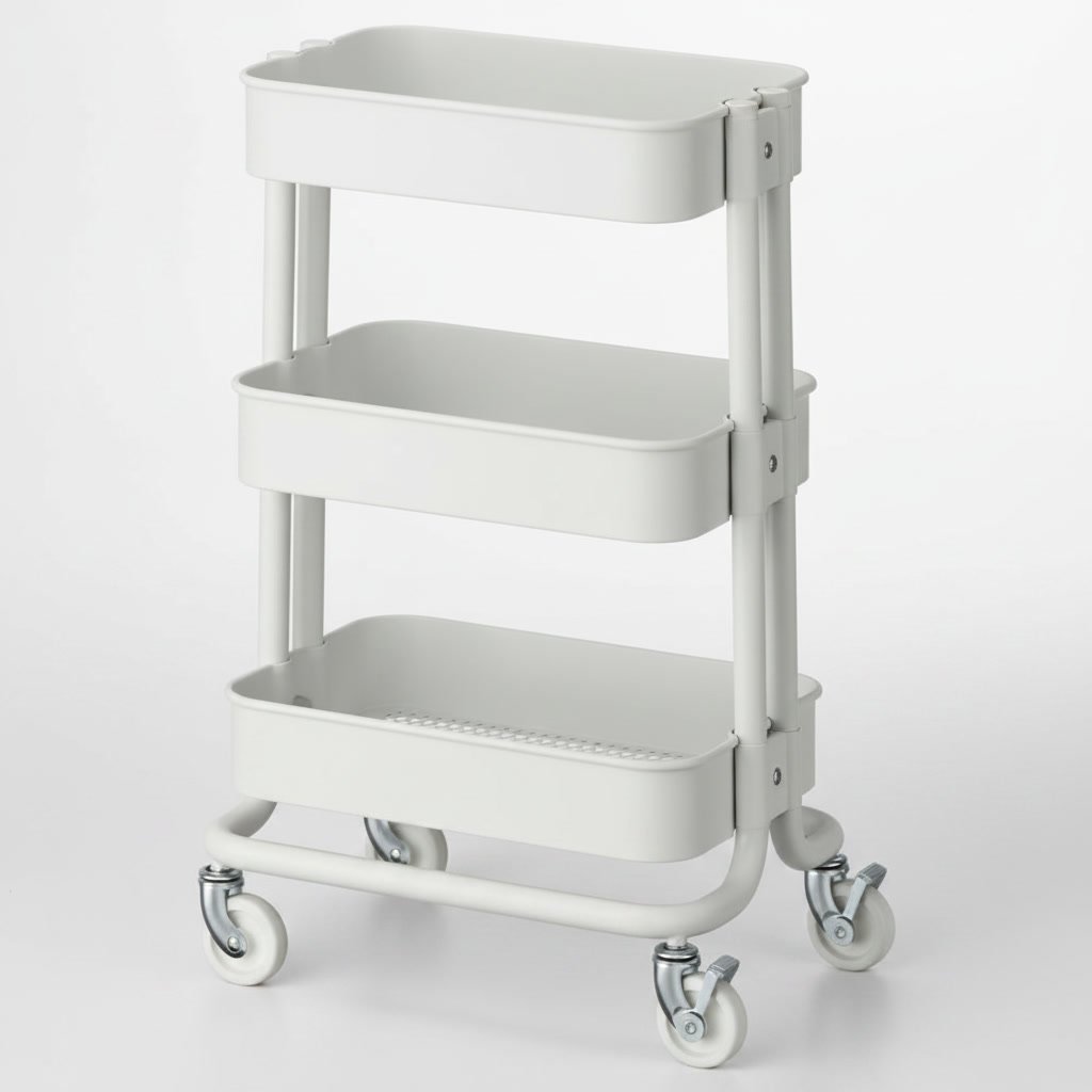 RASKVIK Three-Tier Rolling Storage Trolley - Image 18