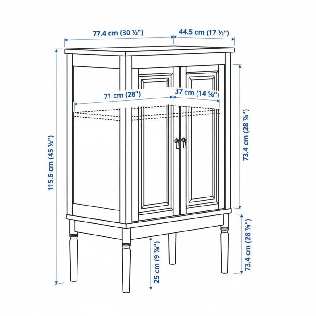 FJARVIK Double Door Storage Cabinet - Image 5