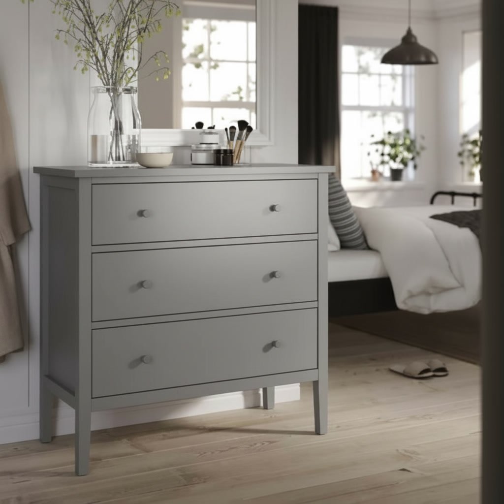 VALDORA Solid pine 3-Drawer Storage Chest - Image 3