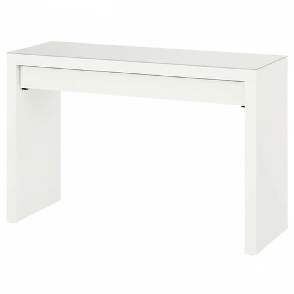 MALVIK Glass Top Vanity Desk - Image 6