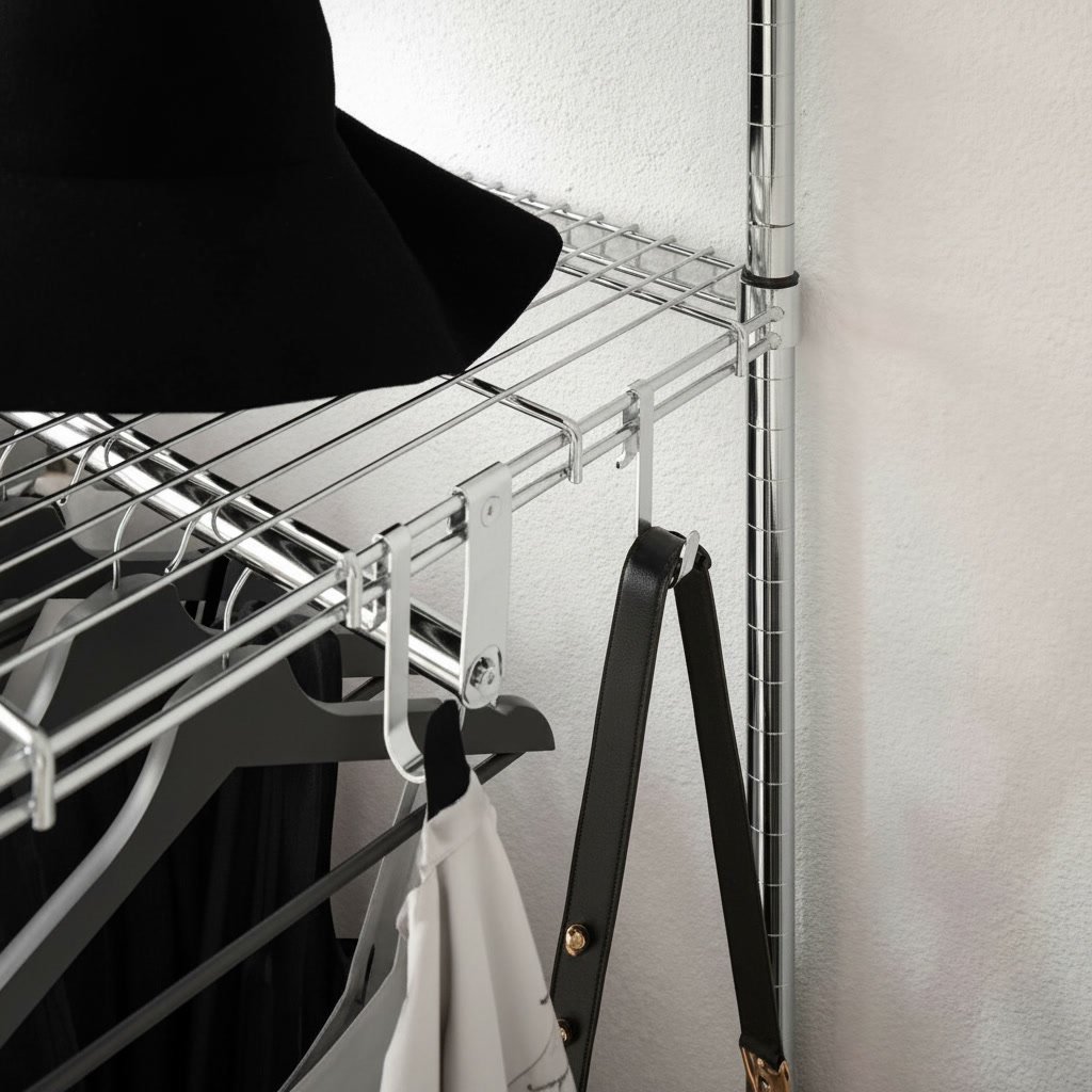 OMVIK Clothes Rail Storage Shelving Unit - Image 5