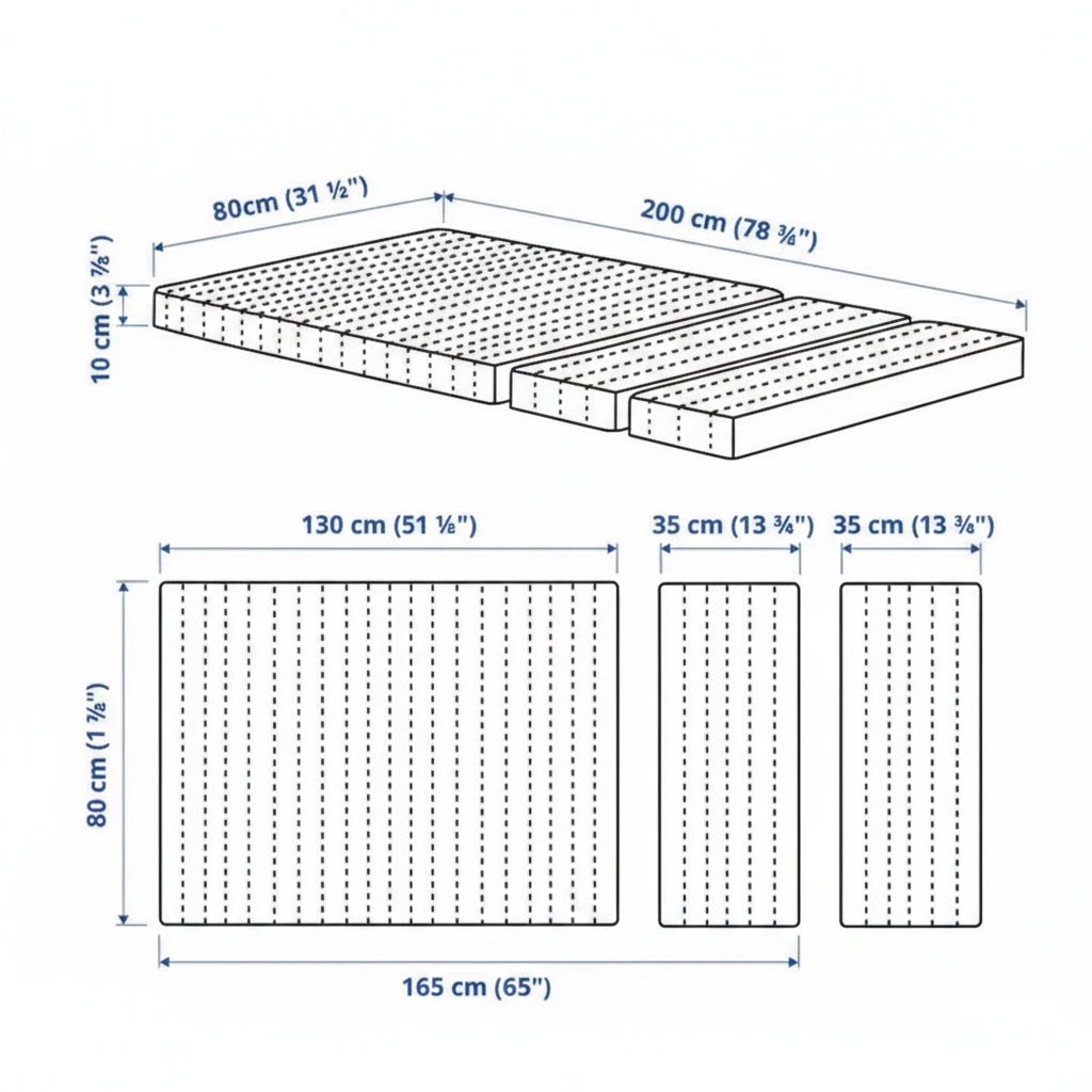 VIMSEN Extendable Mattress-80x200 cm - Image 5