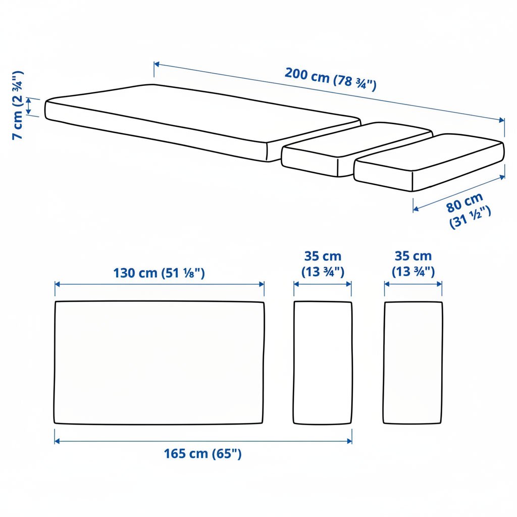PLUTTENA Extendable Bed Foam Mattress - Image 5