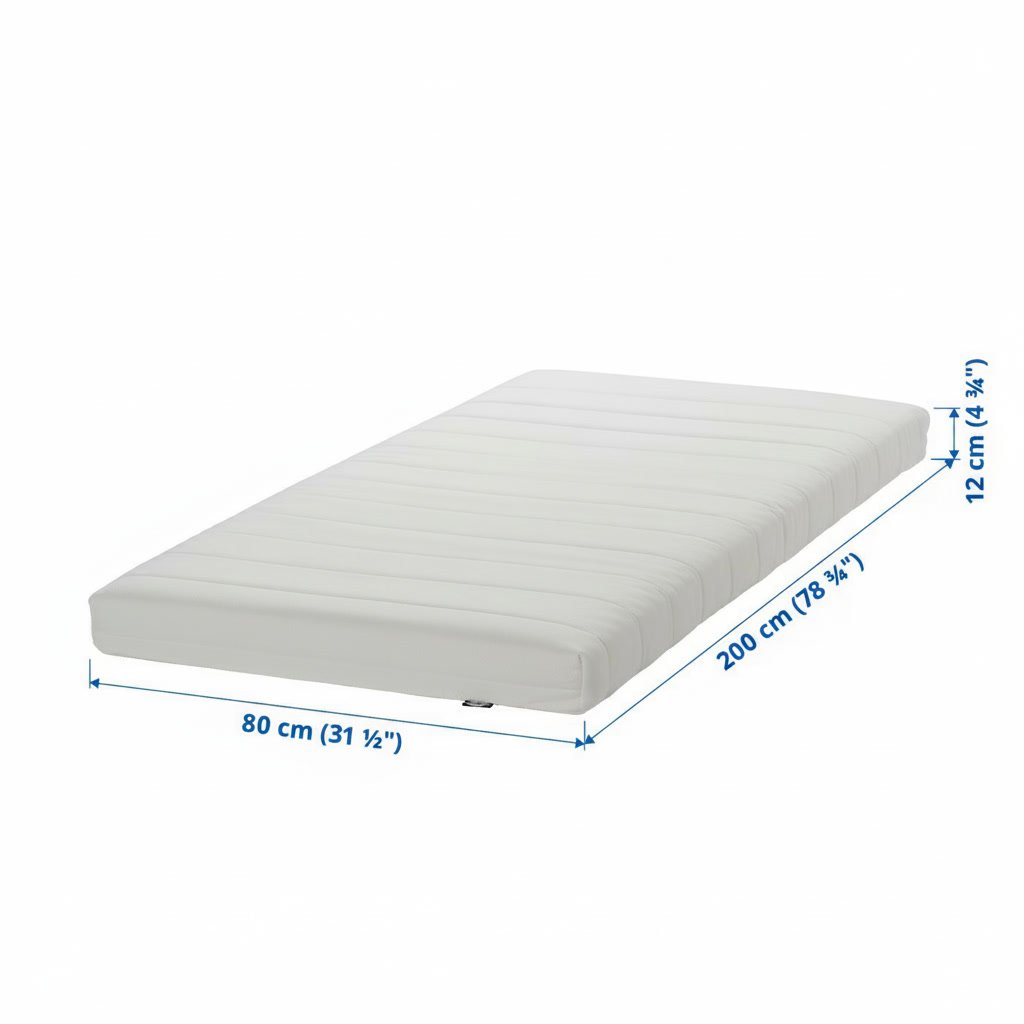 AFJELL White Foam Mattress - Image 10