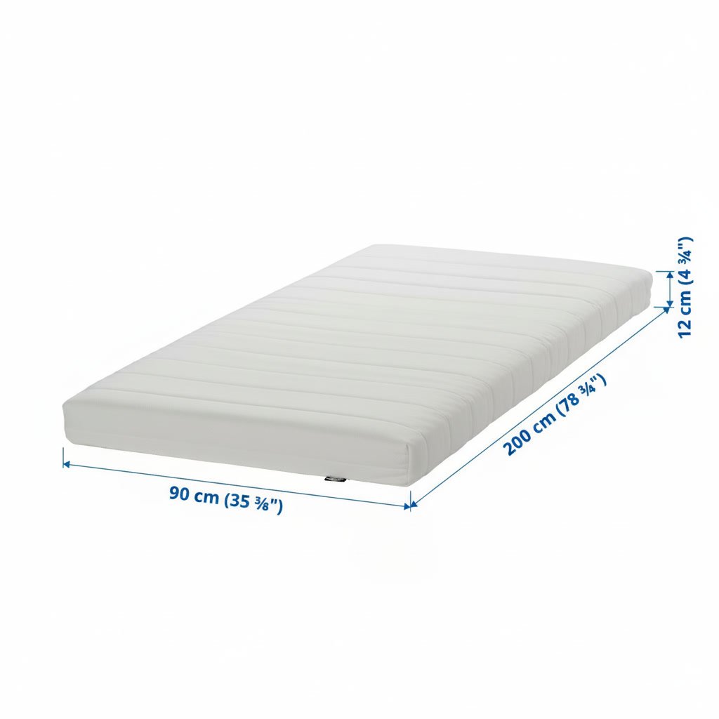 AFJELL White Foam Mattress - Image 15