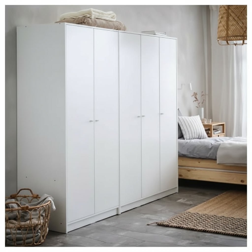 KLEPVIK Slim Double Door Wardrobe - Image 4