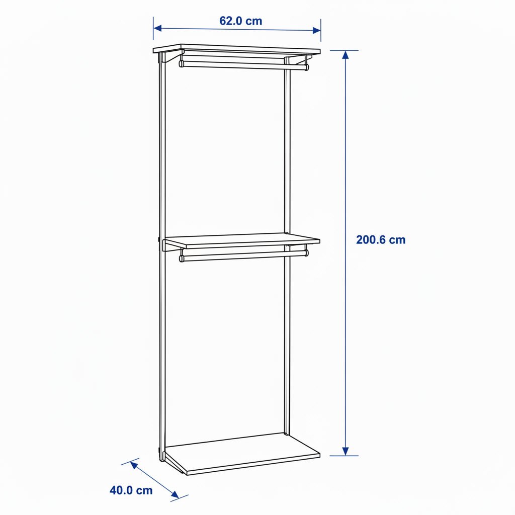 BOVIK Clothes Rail Storage System - Image 22
