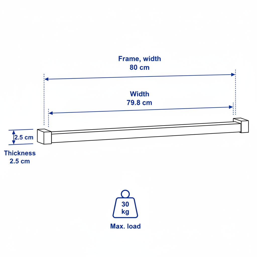ELVARA Adjustable Clothes Rail - Image 7