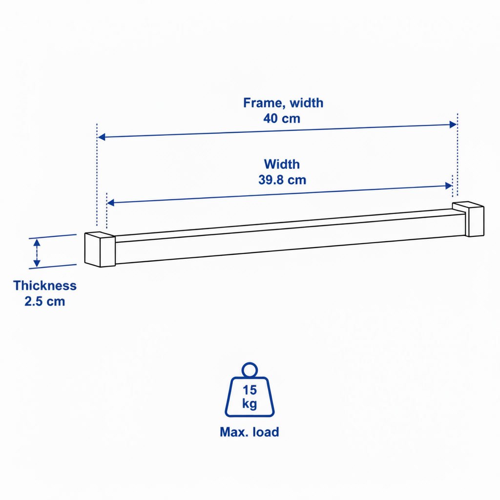 ELVARA Adjustable Clothes Rail - Image 4