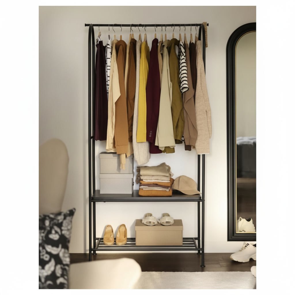 GRAFVIK Tall Arched Clothes Rail Unit - Image 3