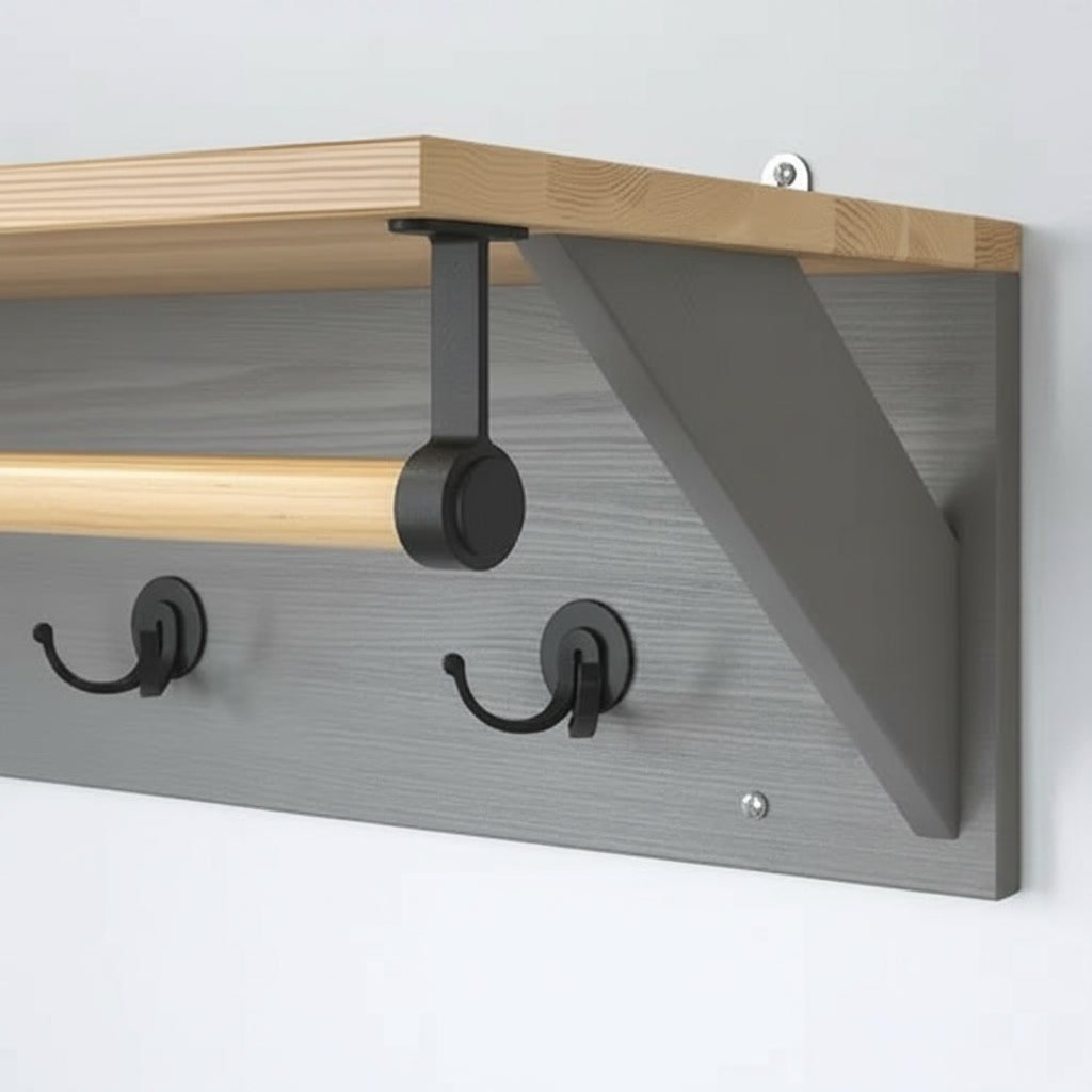 KALLVIK Wall Mounted Hat Rack Storage Shelf - Image 4