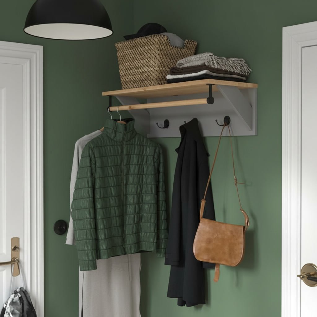 KALLVIK Wall Mounted Hat Rack Storage Shelf - Image 2