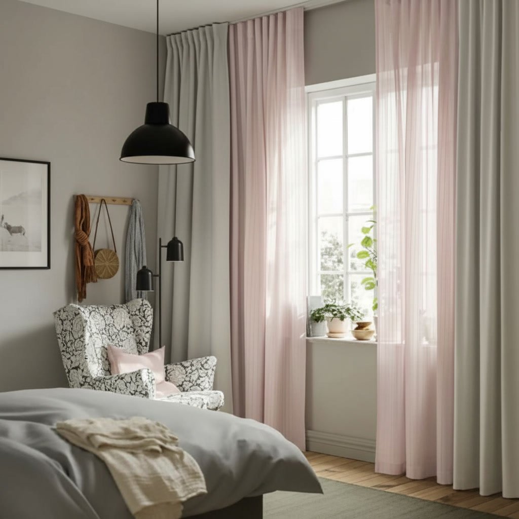 MATILDE Polyester Striped Airy Curtains - Image 4