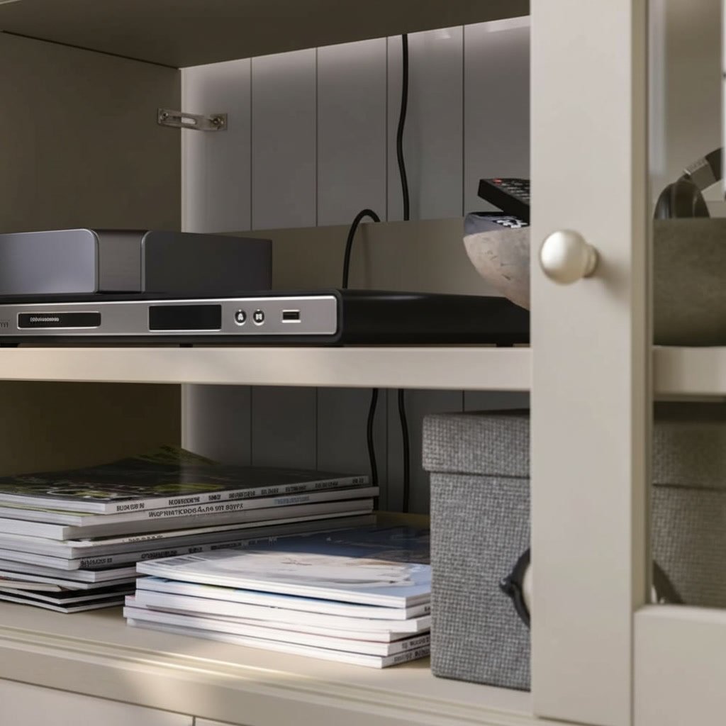 HAVSTAK Glass Door TV Unit - Image 4