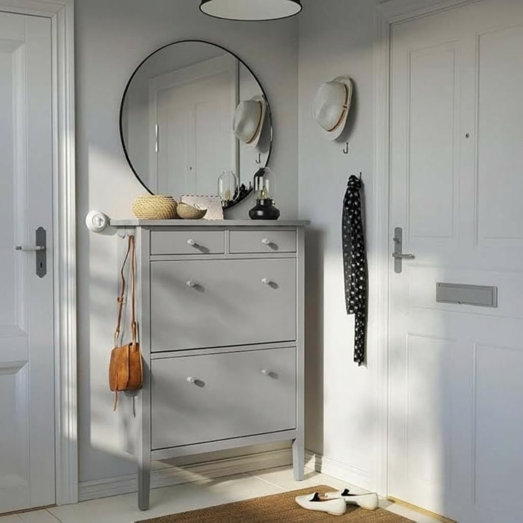 VALDORA 2-Compartment Shoe Storage Cabinet - Image 2
