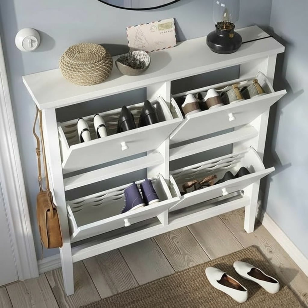 VALDORA 4-Compartment Shoe Storage Cabinet - Image 7