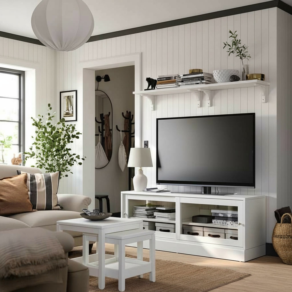 HAVSTAK Glass Door TV Unit - Image 4